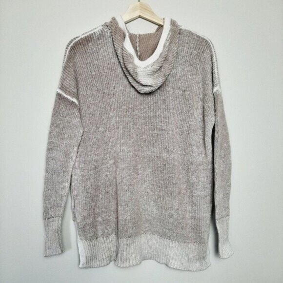 AE Soft Knit Burnout Oversized Hoodie Sweater Sz XS - Picture 5 of 6